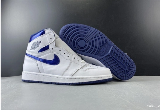 Cheap Husky Metallic 555088-106 AIR Jordan Retro 1 Navy (2016) 555088-106 1218